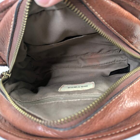 Margot Brown Leather Dome Crossbody Bag - Picture 5 of 6